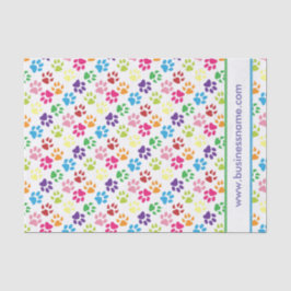 Papel De Seda Impressões Multi-Coloridos da pata