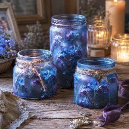 Papel De Seda Índigo Flor de Moody Botânico Não-Me-Esqueças