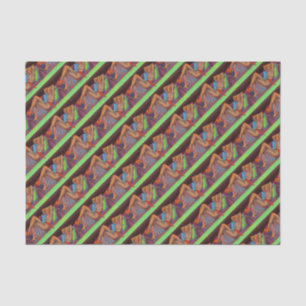 Papel De Seda início da década de 1940 Linda menina dos alfine