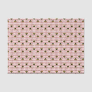 Papel De Seda Inseto de Vintagem de Diamante Rosa