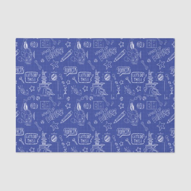 Papel De Seda INSETOS BUNNY BUILDERS™| Padrão do Sketch Blueprin (Frente )