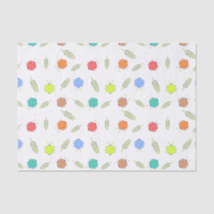 Papel De Seda Insetos e folhas em forma de permuta