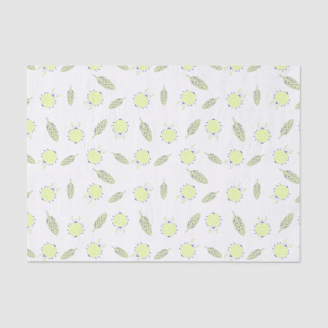 Papel De Seda Insetos e folhas em forma de permuta (Frente )