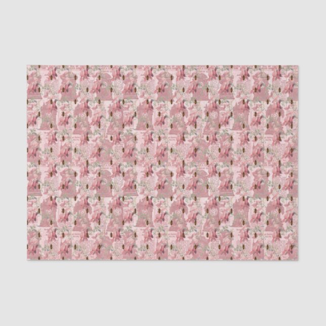 Papel De Seda Insetos e Jornal Antigo (Frente )