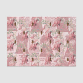 Papel De Seda Insetos Vintage e Newsprint