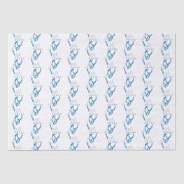 Papel De Seda Inspiração personalizada de ícone de Abstrato azul