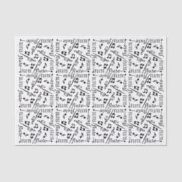 Papel De Seda Instrumento da flauta