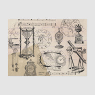 Papel De Seda Instrumentos da ampulheta Steampunk Hourglass