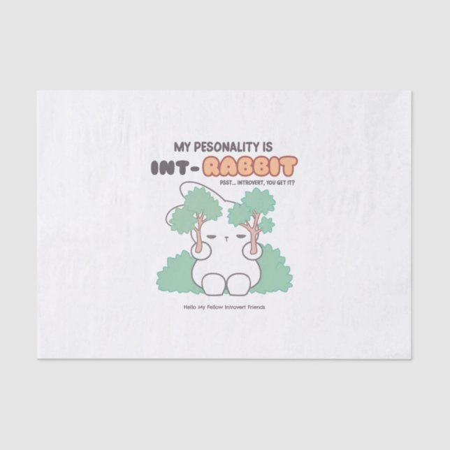 Papel De Seda Introduzida pela Natureza: A Personalidade INT-RAB (Frente )