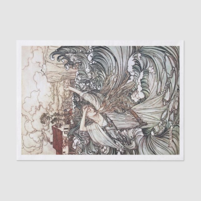 Papel De Seda Inundações (Frente )