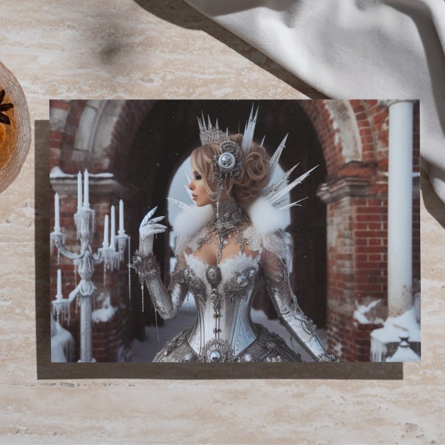 Papel De Seda Inverno Ice Queen Steampunk Victorunk Industrial (Criador carregado)