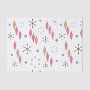 Papel De Seda Inverno moderno do meio século