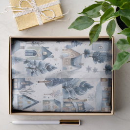 Papel De Seda Inverno Onederland Casas de Natal Aniversário