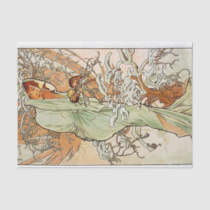 Papel De Seda Inverno por Alphonse Mucha