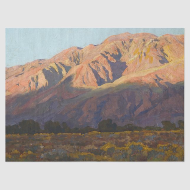 Papel De Seda Inyo Range at Sunset, Lone Pine de Maynard Dixon (Frente )