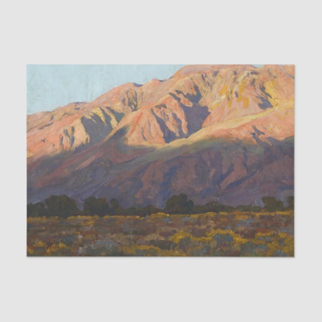 Papel De Seda Inyo Range at Sunset, Lone Pine de Maynard Dixon (Frente )