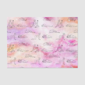 Papel De Seda Ioga Rosa (Design 33 Série Rosa)