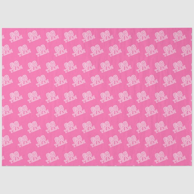 Papel De Seda Ir para a Arte de Palavras em Equipe a Rosa (Frente )