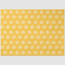 Papel De Seda Ir para a Arte de Palavras em Equipe em Amarelo