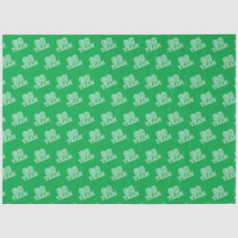 Papel De Seda Ir para a Arte de Palavras em Equipe em Verde