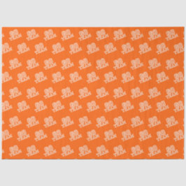 Papel De Seda Ir para Arte de Palavras em Laranja