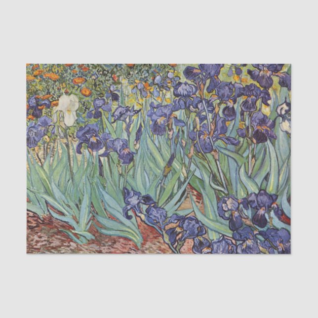 Papel De Seda Íris de Van Gogh Pintura Impressionista (Frente )