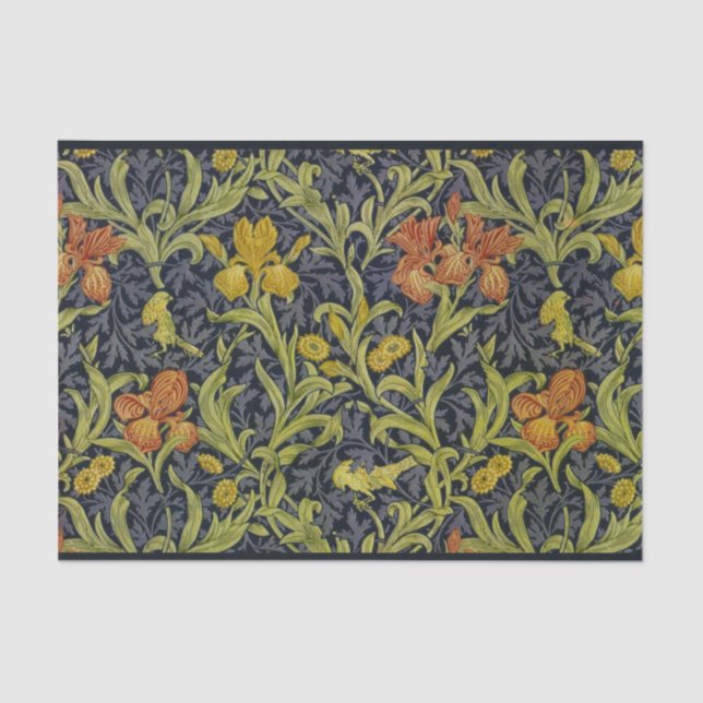 Papel De Seda Iris Pattern (por William Morris) (Frente )