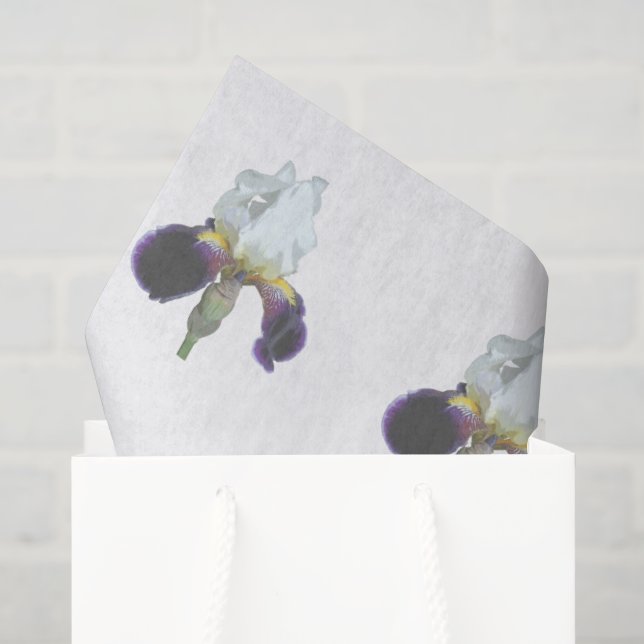 Papel de Seda Íris Roxo e Branco (Sacola de presentes)