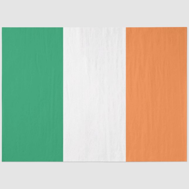 Papel De Seda Irish National Flag, Irish Standard, Banner (Frente )