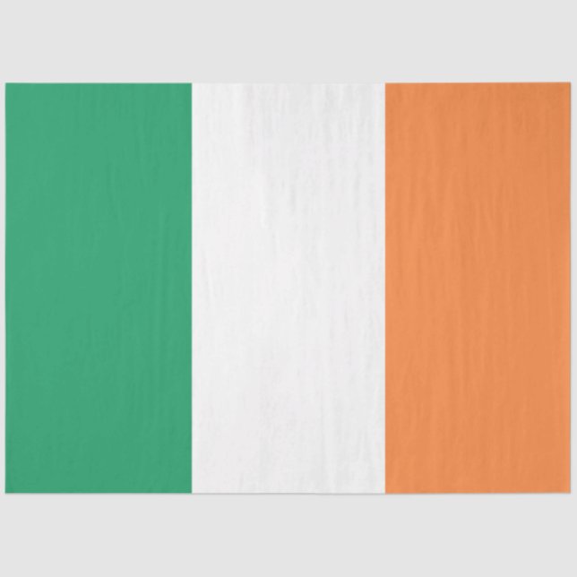 Papel De Seda Irish National Flag, Irish Standard, Banner (Frente )