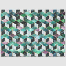 Papel De Seda Isométrico Série Galáxia Design 3