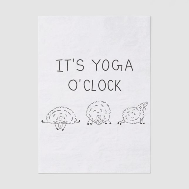 Papel De Seda It’s Yoga O’Clock Sheep (Frente )