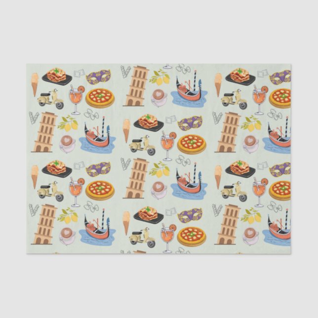 Papel De Seda Itália Férias Perfeitas (Frente )