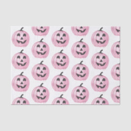 Papel De Seda Jack-O-Lanterna Rosa