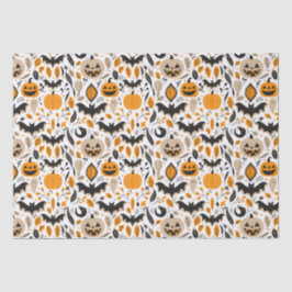 Papel De Seda Jack o lanternas morcegos fantasmas outono hallowe