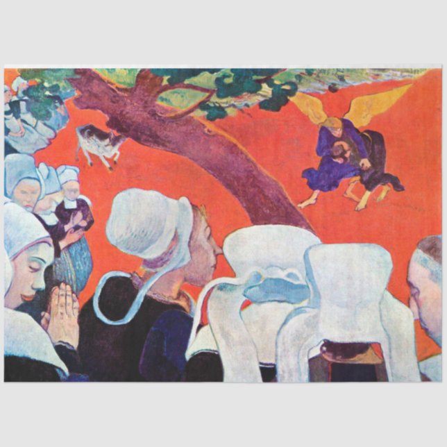 Papel De Seda Jacob Luta com o Anjo, Gauguin (Frente )