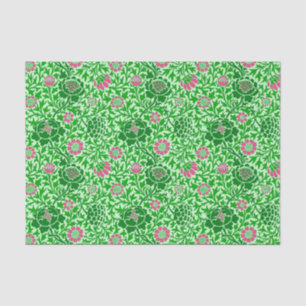 Papel De Seda Jacobean Floral Wallpaper, Emerald e Verde limão