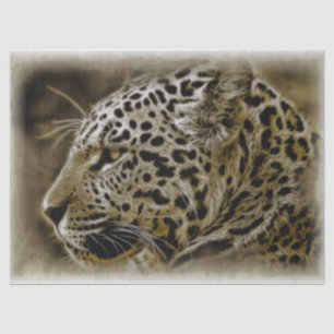 Papel De Seda Jaguar Feline - Desligamento de Trabalho de arte d