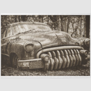 Papel De Seda Jaguar Old Car Vintage 20x30 Decoupage