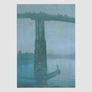 Papel De Seda James Whistler - Nocturne, Antiga Ponte Battersea