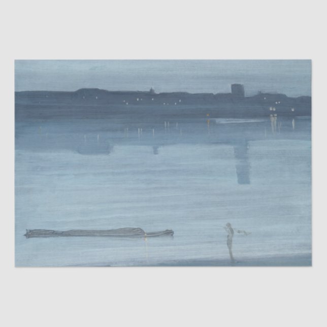Papel De Seda James Whistler - Noite: Chelsea (Frente )