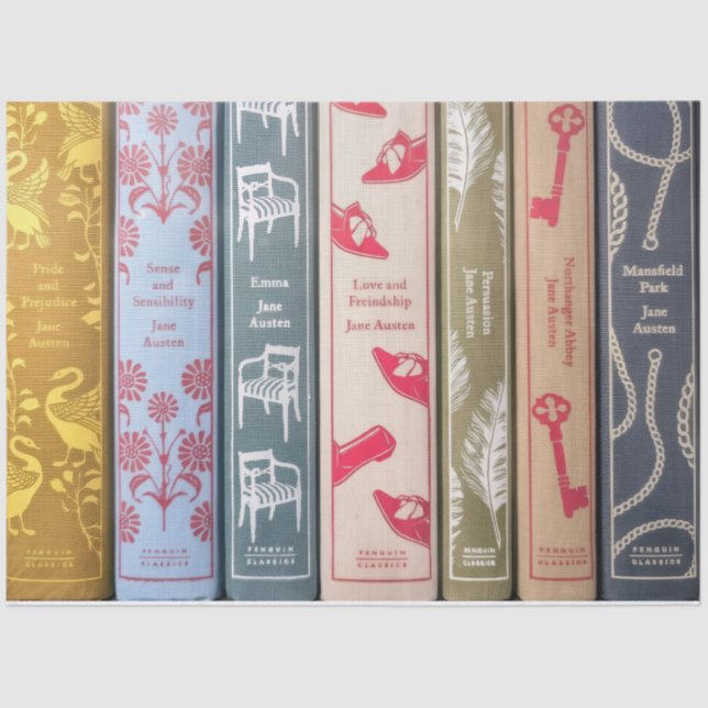 Papel De Seda Jane Austen's books (Frente )