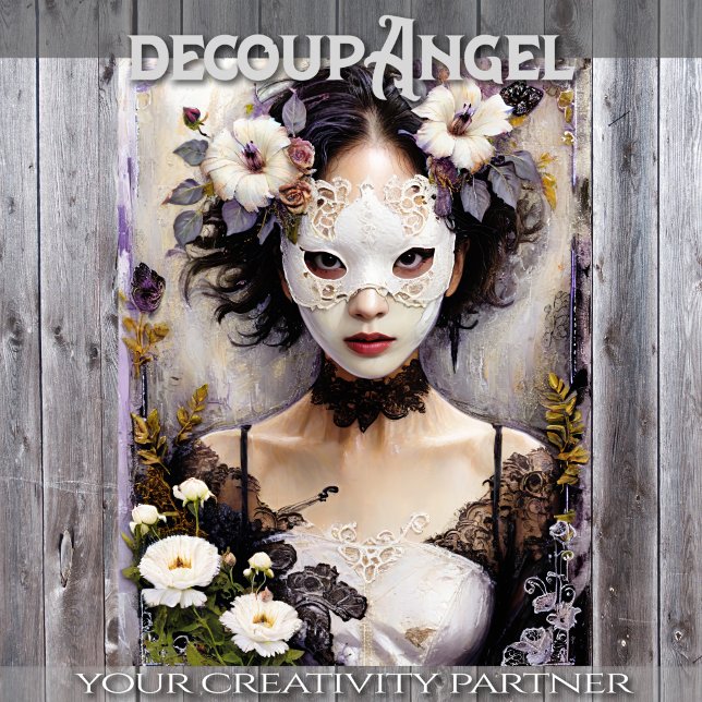 Papel De Seda Japonesa em Floral Grace - Decoupage - (Criador carregado)