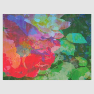 Papel De Seda Jardim abstrato Rosa