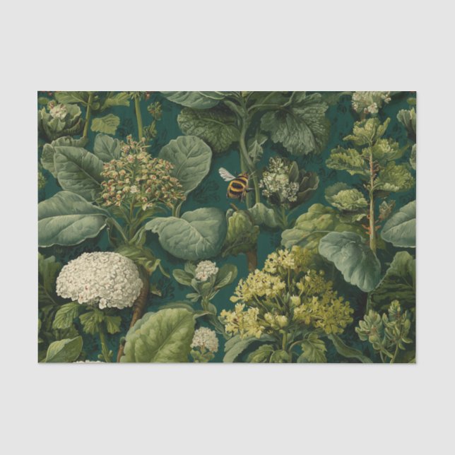Papel De Seda Jardim Botânico Vintage (Frente )