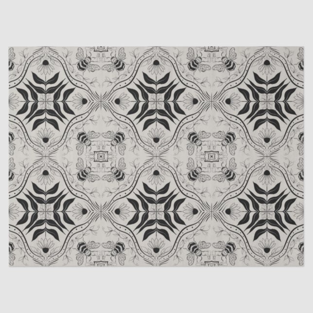 Papel De Seda Jardim das abelhas (Frente )