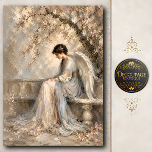 Papel de Seda Jardim de Anjo com Flor de Cerejeira