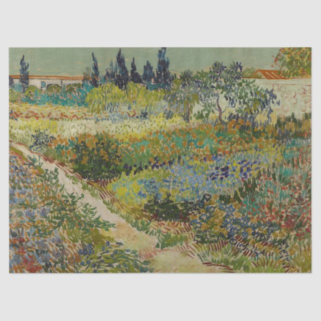 Papel De Seda Jardim de Arles - Vincent Van Gogh (Frente )