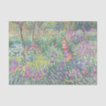 Papel De Seda Jardim de Giverny por Claude Monet<br><div class="desc">Claude Monet - Jardim em Giverny. Linda pintura impressionista de um jardim em Giverny por Claude Monet.</div>