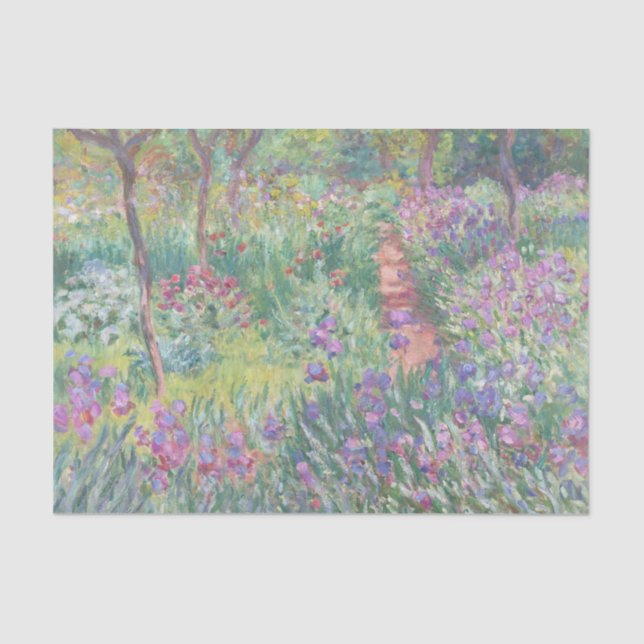 Papel De Seda Jardim de Giverny por Claude Monet (Frente )